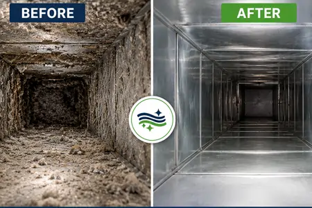 Air Duct Cleaning Before and After
