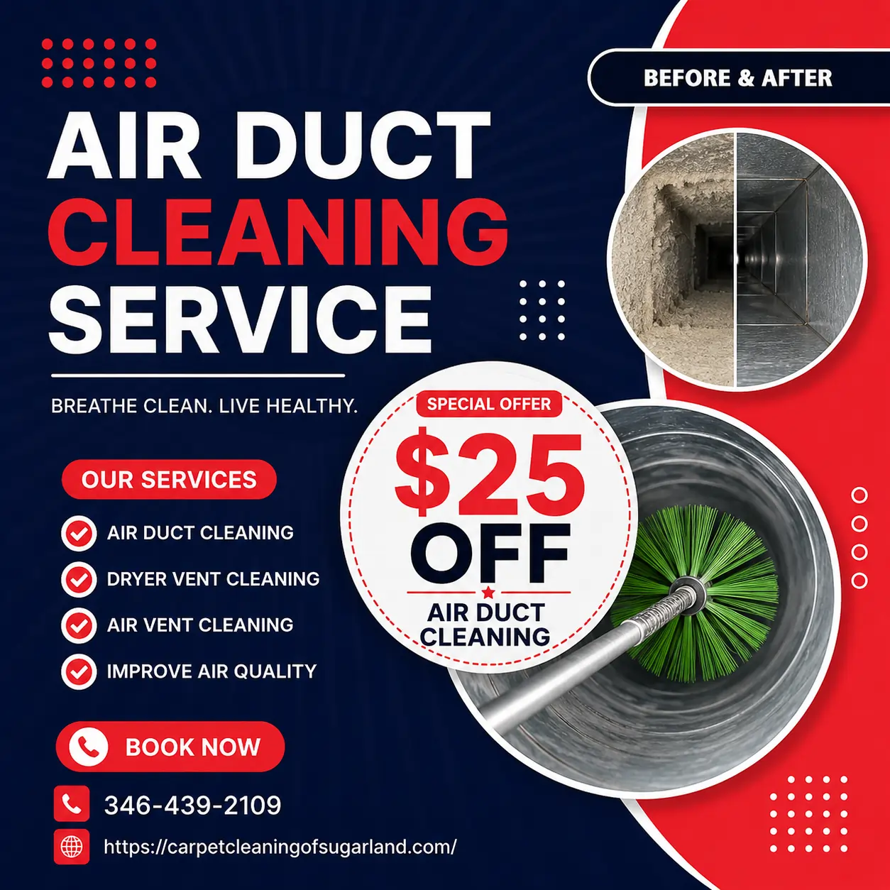 Air Duct Cleaning of Sugar land TX offer